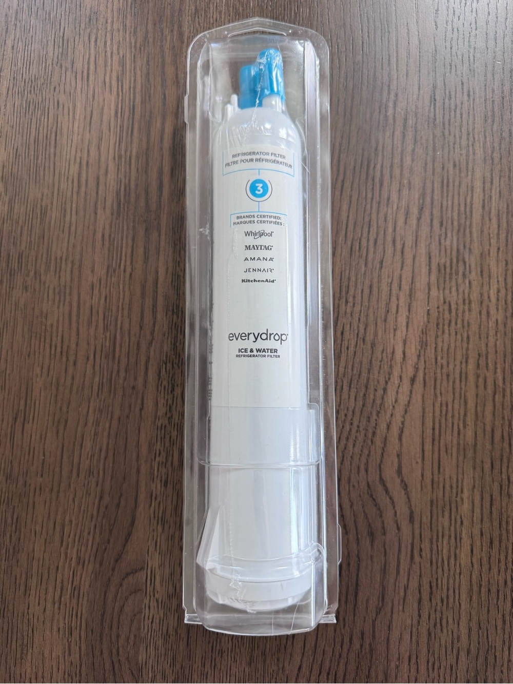 Everydrop Refrigerator Water & Ice Filter (Model 3) in White with Blue Tip